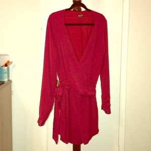 The letter red wine jumpsuit